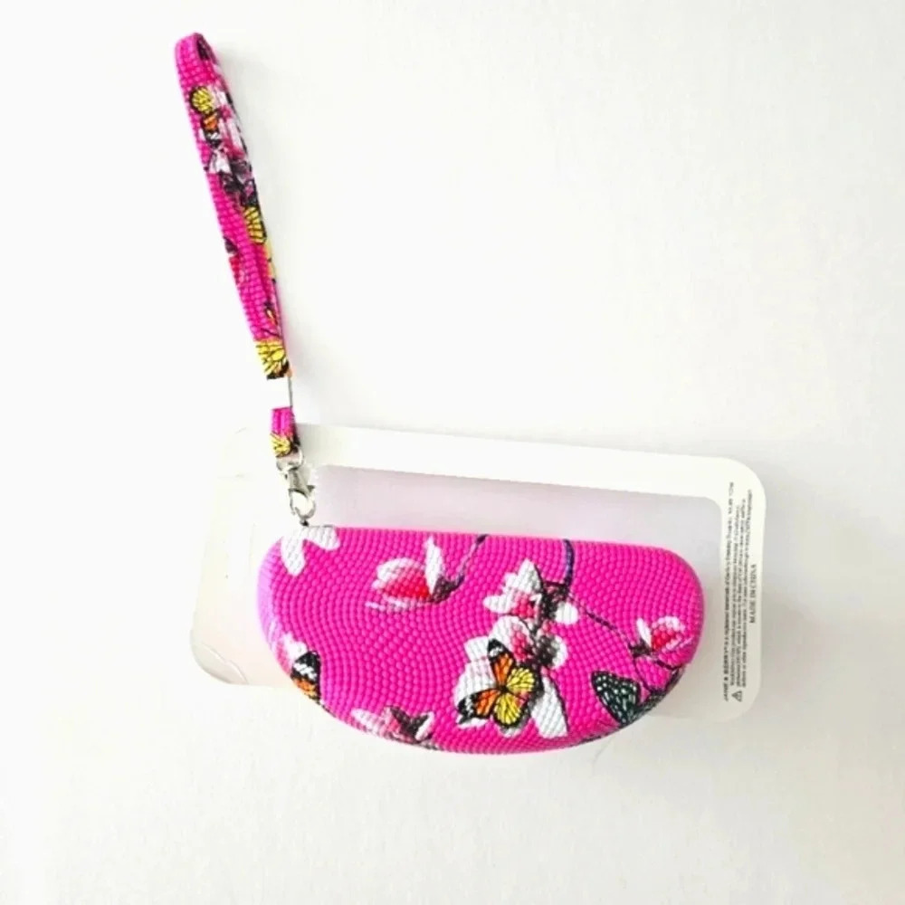 Jane and Berry Floral Pink Glasses Case